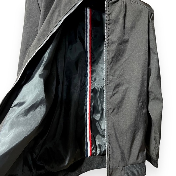 Vtg‎ Vogue FS Mens Boys Bomber Jacket Cargo Pocket on Sleeve Black Lined READ - Picture 4 of 10